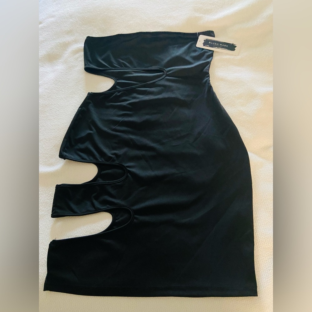Blushmark Dress Elise Emily Black Large NWT